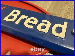 Vintage Original Colonial Bread Door Push Double Sided Advertising Sign