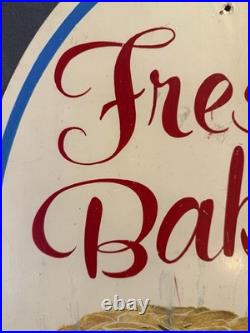 Vintage Original Hand Painted FRESH BAKED Wooden Bakery Advertising Trade Sign Vintage Original Hand Painted FRESH BAKED Wooden Bakery Advertising Trade Sign