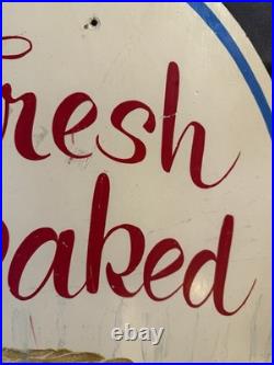Vintage Original Hand Painted FRESH BAKED Wooden Bakery Advertising Trade Sign Vintage Original Hand Painted FRESH BAKED Wooden Bakery Advertising Trade Sign