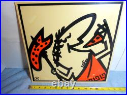 Vintage Original Little Caesars Pizza? 14 Plastic Restaurant Advertising Sign