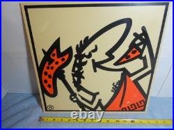 Vintage Original Little Caesars Pizza? 14 Plastic Restaurant Advertising Sign