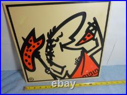 Vintage Original Little Caesars Pizza? 14 Plastic Restaurant Advertising Sign