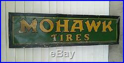 Vintage, Original Mohawk Tires Metal Dealer Sign