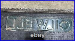 Vintage Original OILWELL Embossed Tin Pump Jack Sign