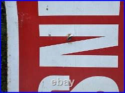 Vintage Original Painted Red/White Tire Bargains Sign