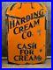 Vintage-Original-Porcelain-HARDING-CREAM-CO-Advertising-SIGN-Dairy-Farm-01-jghg