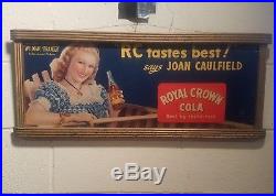 Vintage Original Royal Crown Cardboard Advertising Sign Country Store