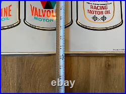 Vintage Original VALVOLINE Motor Oil Center Embossed Metal Sign, 24 X 18