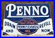 Vintage-PENNO-Porcelain-Sign-Pennsylvania-Motor-Oil-Service-Auto-Parts-28-Gas-01-mr