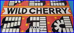 Vintage PEZ Wild Cherry Sign Porcelain Candy Dispenser Man Cave Pump Sign