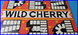 Vintage PEZ Wild Cherry Sign Porcelain Candy Dispenser Man Cave Pump Sign