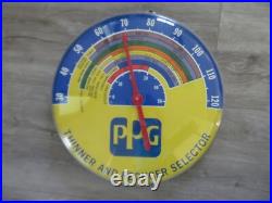 Vintage PPG Paints Thinner & Reducer Selector 18 Advertising Sign Thermometer Vintage PPG Paints Thinner & Reducer Selector 18 Advertising Sign Thermometer