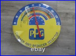 Vintage PPG Paints Thinner & Reducer Selector 18 Advertising Sign Thermometer Vintage PPG Paints Thinner & Reducer Selector 18 Advertising Sign Thermometer