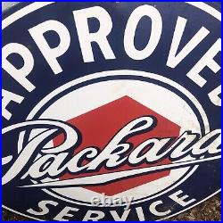 Vintage Packard approved service Porcelain Sign Large? Display