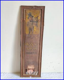 Vintage Passing Show Cigarette Advertising Tin Sign Board Old Collectible CG605