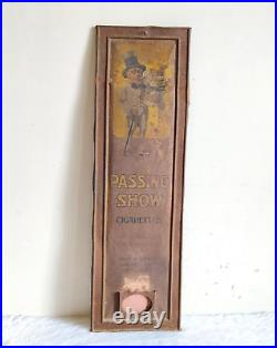 Vintage Passing Show Cigarette Advertising Tin Sign Board Old Collectible CG605