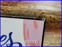 Vintage Paulines House Of Pleasure Porcelain Sign Old Brothel Gentlemans Club Ky