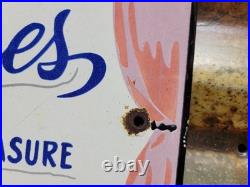 Vintage Paulines House Of Pleasure Porcelain Sign Old Brothel Gentlemans Club Ky