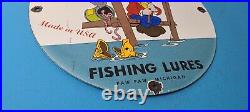 Vintage Paw Paw Bait Porcelain Fishing Boat Sales Tackle Lures Store Fish Sign
