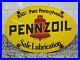 Vintage-Pennzoil-Porcelain-Sign-Gas-Station-Motor-Oil-Garage-Service-Oval-Hanger-01-oqh