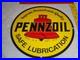 Vintage-Pennzoil-Supreme-Pennsylvania-Lubrication-Gas-Oil-Porcelain-Metal-Sign-01-gx