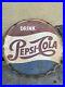Vintage-Pepsi-Cola-Bottle-Cap-Sign-Coke-Antique-Tin-2-1-2-feet-Big-01-vv