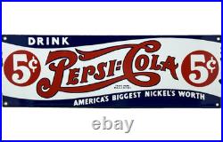 Vintage Pepsi Cola Porcelain Sign Gas Station Bottle Coke Coca Dew A & W Oil
