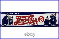 Vintage Pepsi Cola Porcelain Sign Gas Station Bottle Coke Coca Dew A & W Oil
