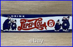 Vintage Pepsi Cola Porcelain Sign Gas Station Bottle Coke Coca Dew A & W Oil