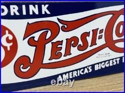 Vintage Pepsi Cola Porcelain Sign Gas Station Bottle Coke Coca Dew A & W Oil