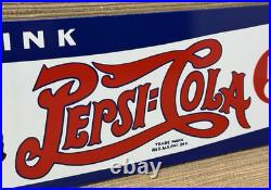 Vintage Pepsi Cola Porcelain Sign Gas Station Bottle Coke Coca Dew A & W Oil