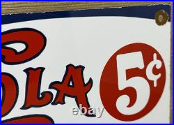 Vintage Pepsi Cola Porcelain Sign Gas Station Bottle Coke Coca Dew A & W Oil