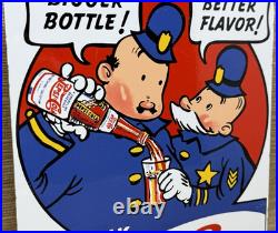 Vintage Pepsi Cola Porcelain Sign Gas Station Bottle Coke Coca Dew A & W Oil