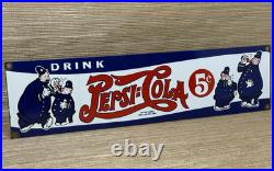 Vintage Pepsi Cola Porcelain Sign Gas Station Bottle Coke Coca Dew A & W Oil