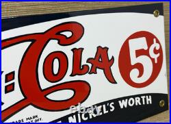 Vintage Pepsi Cola Porcelain Sign Gas Station Bottle Coke Coca Dew A & W Oil