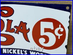 Vintage Pepsi Cola Porcelain Sign Gas Station Bottle Coke Coca Dew A & W Oil