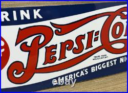 Vintage Pepsi Cola Porcelain Sign Gas Station Bottle Coke Coca Dew A & W Oil