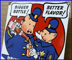 Vintage Pepsi Cola Porcelain Sign Gas Station Bottle Coke Coca Dew A & W Oil