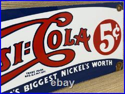 Vintage Pepsi Cola Porcelain Sign Gas Station Bottle Coke Coca Dew A & W Oil