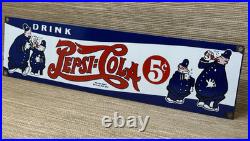 Vintage Pepsi Cola Porcelain Sign Gas Station Bottle Coke Coca Dew A & W Oil