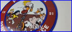 Vintage Pepsi Cola Sign Beverage Dennis the Menace Porcelain Gas Pump Sign