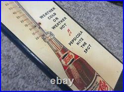 Vintage Pepsi Cola Soda Store Thermometer Advertising Large M-523