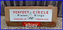 Vintage Perfect Circle Piston Rings Light Up Advertising Sign