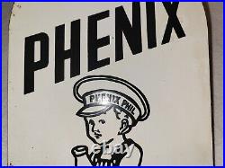 Vintage Phenix Dairy Porcelain Sign Houston Tx Creamery Butter Ice Cream Gas Oil