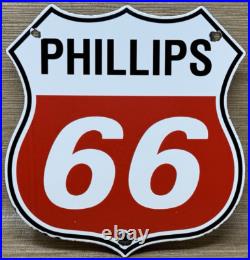 Vintage Phillips 66 Gasoline Porcelain Sign Dealership Gas Station Motor Oil Vintage Phillips 66 Gasoline Porcelain Sign Dealership Gas Station Motor Oil