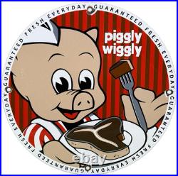 Vintage Piggly Wiggly Porcelain Sign Mcdonalds Pepsi Coke In-n-out Gas Station