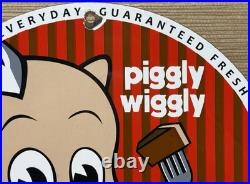 Vintage Piggly Wiggly Porcelain Sign Mcdonalds Pepsi Coke In-n-out Gas Station