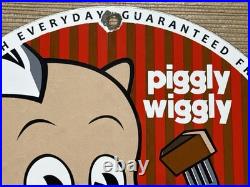 Vintage Piggly Wiggly Porcelain Sign Mcdonalds Pepsi Coke In-n-out Gas Station