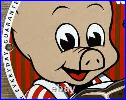 Vintage Piggly Wiggly Porcelain Sign Mcdonalds Pepsi Coke In-n-out Gas Station