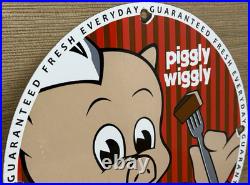 Vintage Piggly Wiggly Porcelain Sign Mcdonalds Pepsi Coke In-n-out Gas Station
